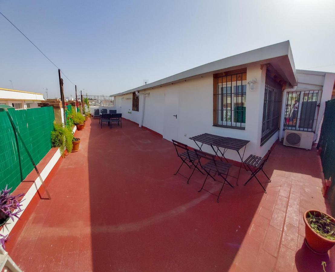 Atico En Calatrava - Vistas Y Gran Terraza Privada Apartment Sevilla Bagian luar foto