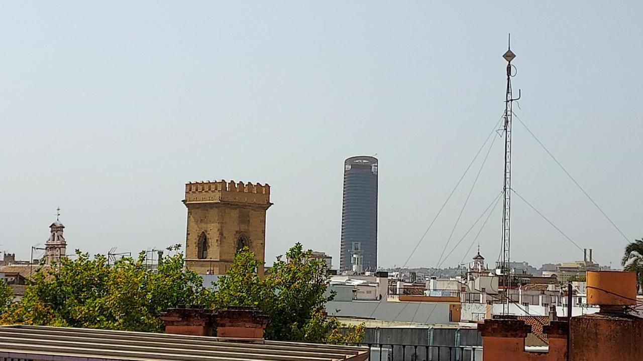 Atico En Calatrava - Vistas Y Gran Terraza Privada Apartment Sevilla Bagian luar foto